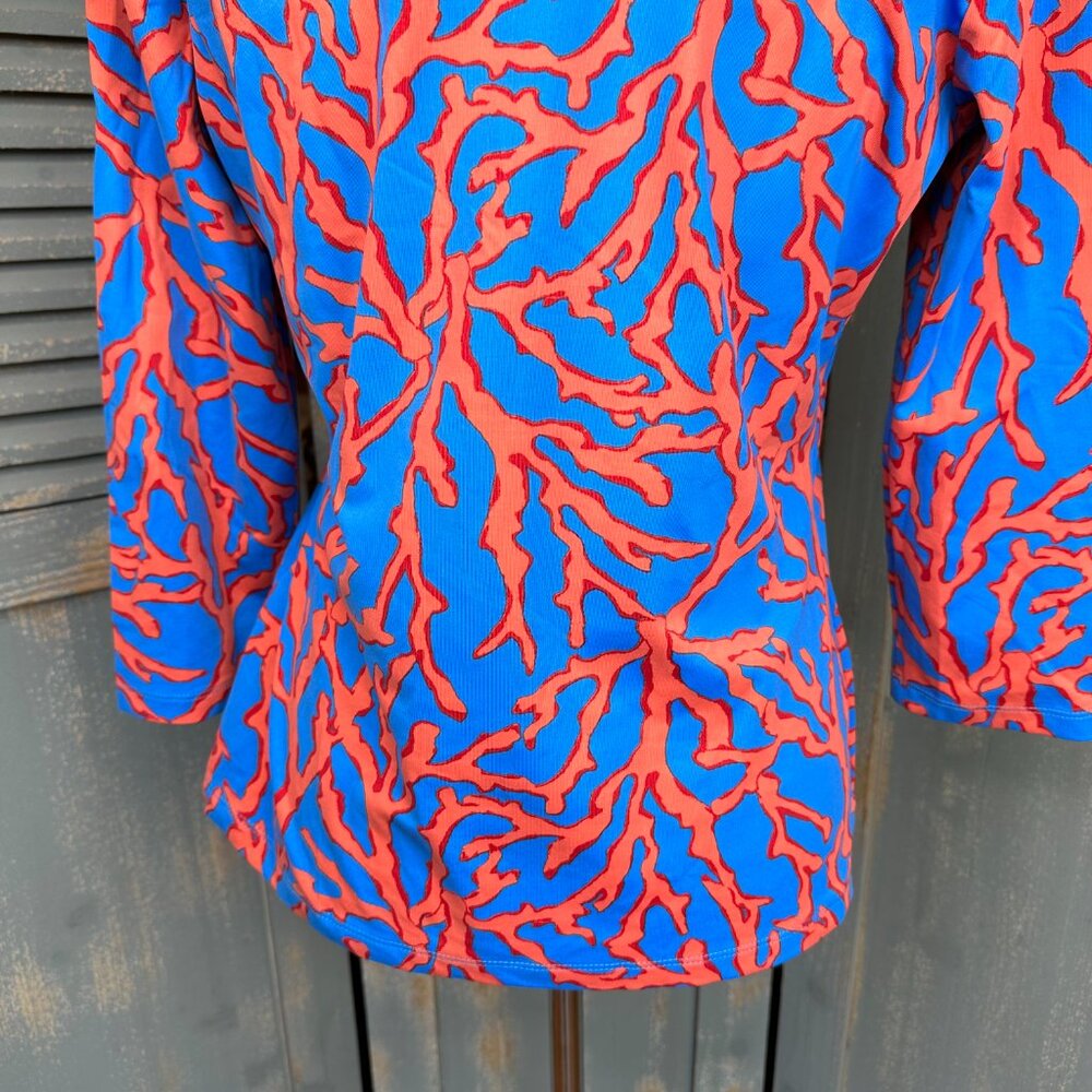 J. McLaughlin Signature Catalina Cloth 3/4 Sleeve Top Sz M - Picture 11 of 11